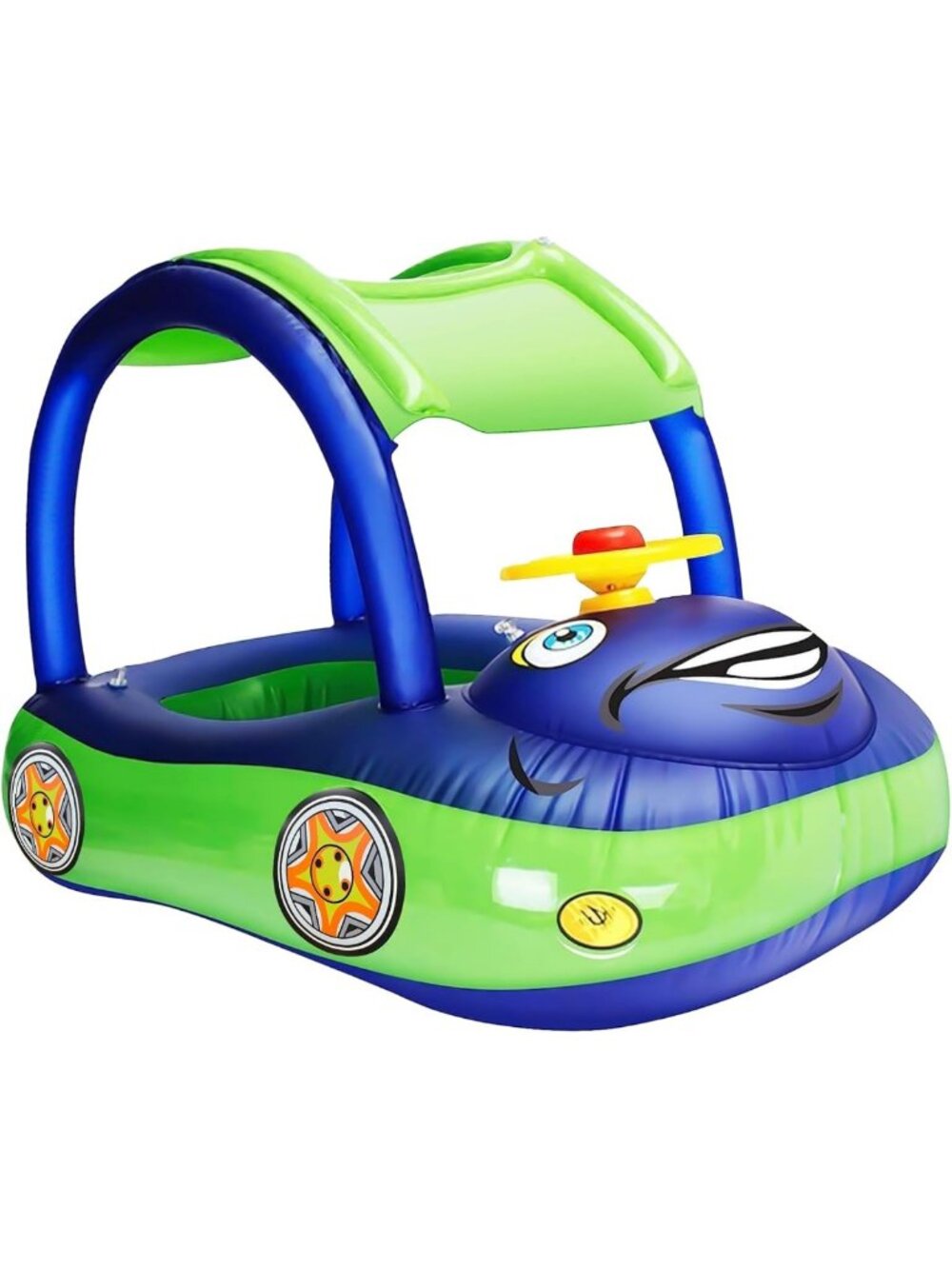 Baby Pool Float with Canopy & Safety Seat for Toddlers 18-36 Months - Summer
